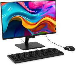 Моноблок Digma Action 23.8" Full HD Ryzen 5 3500U 2.1 8Gb SSD256Gb Vega 8 Windows 11 Pro GbitEth WiFi BT 60W клавиатура мышь Cam черный 1920x1080 DM23R5-8CXW03