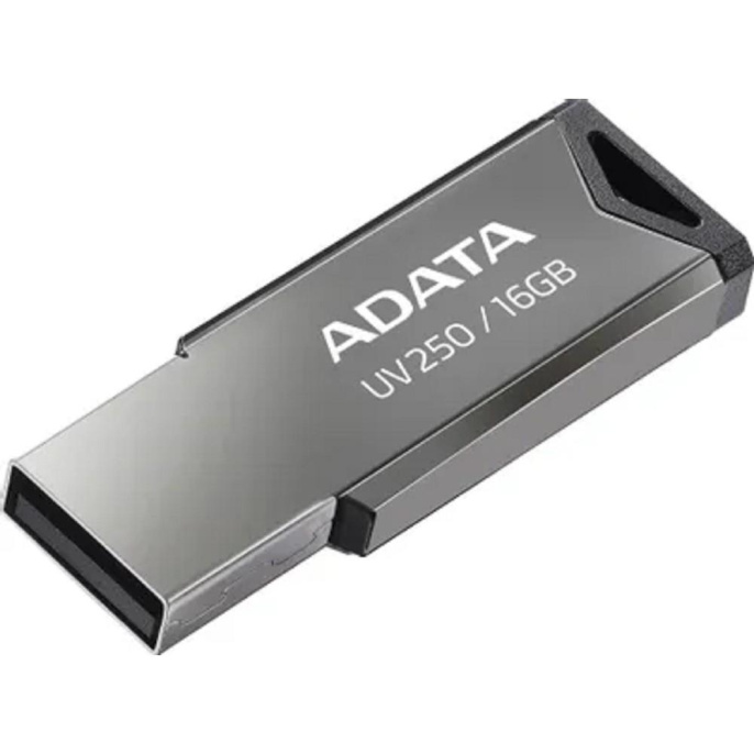 Флешка USB A-Data UV250 16ГБ, USB2.0, серебристый [auv250-16g-rbk]
