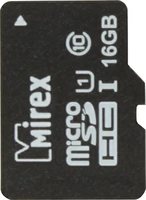 Карта памяти Mirex 13612-MCSUHS16 microSDHC 16Gb UHS-I U1 Class10