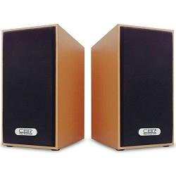 CBR CMS 635 Brown, Акустическая система 2.0, питание USB, 2х3 Вт 6 Вт RMS , материал корпуса MDF, 3.5 мм линейный стереовход, регул. громк., длина кабеля 1 м, цвет светло-коричневый