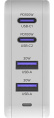 GCR Сетевое зарядное устройство 100W, 2 USB + 2 TypeC, GaN Tech Quick Charger, PD 3.0, белый GCR-54225