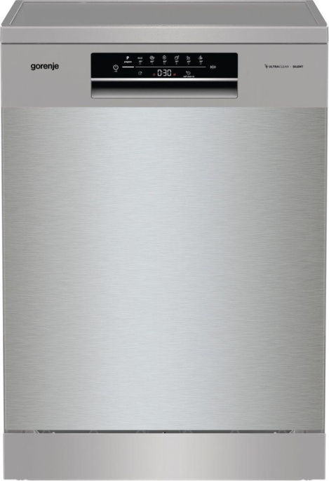 Посудомоечная машина Gorenje GS642E90X ( 2 корзины ),  полноразмерная, напольная, 59.9см, загрузка 13 комплектов, серебристая
