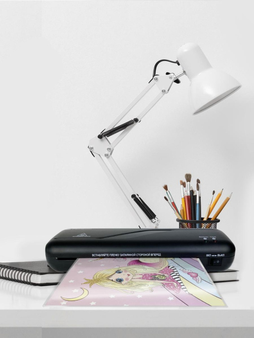 Ламинатор ГЕЛЕОС ЛМ A4 Старт, А4, 2х150 пленка 75-150мкм , 300 мм/мин, 2 вала, пласт. корпус, мах толщина 0,6мм (ЛМ_А4С)