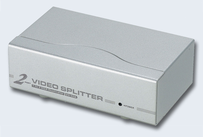 Разветвитель ATEN VS92A-AT-G электрон., SVGA, 1 2 монитора 350MHz, 30 метр., F M, без шнуров, Б.П. 220 9V