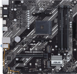 Материнская плата Asus PRIME B550M-K Soc-AM4 AMD B550 4xDDR4 mATX AC`97 8ch 7.1 GbLAN RAID+VGA+DVI+HDMI