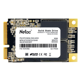 SSD накопитель NETAC N5M 256ГБ, mSATA, SATA III,  mSATA [nt01n5m-256g-m3x]