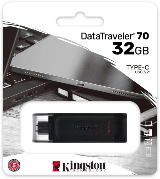Флэш накопитель 64Gb Data Traveler 70 Type-C 