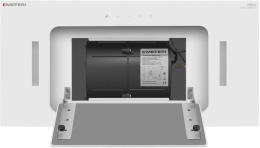 Вытяжка встраиваемая Meferi Inbox glass comfort 60wh белый управление: сенсорное 1 мотор (INBOX60WH GLASS COMFORT)