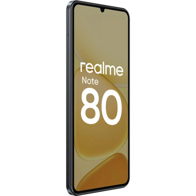 Смартфон realme Note 80 RMX5388 4+64 Черный 6.74" 1600x720/90Hz/UNISOC T7250/Android 15/8MP/5MP/6300mAh/IP54