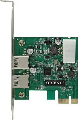 Контроллер Orient NC-3U2PE (OEM) PCI-Ex1 USB3.0 2 port-ext