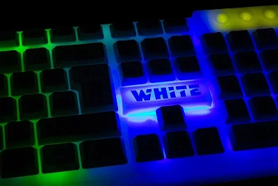 Клавиатура Defender White GK-172 USB 104КЛ подсветка клавиш 45172