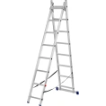 Алюминиевая двухсекционная лестница СИБРТЕХ 2х8 ступеней 97908