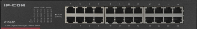 Коммутатор IP-COM G1024D, неуправляемый