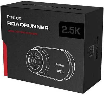 Видеорегистратор Prestigio RoadRunner 460W черный 5Mpix 1440x2560 1440p 140гр. Mstar SSC8629Q