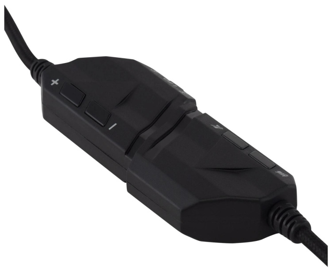 Гарнитура игровая Acer AHW120,  для компьютера, мониторные,  проводные, черный [zl.hdscc.01c]