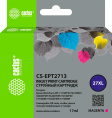 Картридж струйный Cactus CS-EPT2713 27XL пурпурный 17мл для Epson WorkForce WF-3620/3640/7110/7210 с чипом