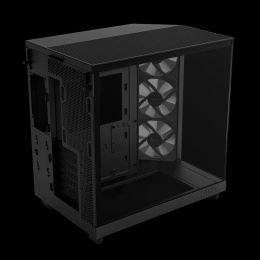 Корпус без блока питания/ Case NZXT H6 Flow RGB 2023 , Midi-Tower, TG, 3x120mm RGB, 2xUSB-A 3.2 + 1xUSB-C 3.2, ATX, mATX, mITX Black (CC-H61FB-R1)