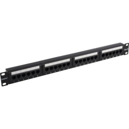 Патч-панель ExeGate EPP3-19-24-8P8C-C6-110D 19", UTP, 24 port, cat.6, KRONE&110 dual IDC , 1U, RoHS, Black, RTL EX281080RUS