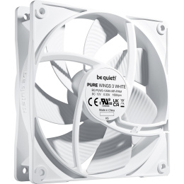 Кулер для корпуса Case Cooler be quiet! PURE WINGS 3 120mm PWM White 120x120x25mm, 4-pin PWM, 49.9CFM, 25.5dBA, 1600RPM, White BL110