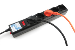 Фильтр-удлинитель Power Cube 1.9м 5 розеток черный графит 10А/2,2кВт/ Surge protector Power Cube 1.9 m 5 outlets Black graffite 10A / 2.2kW