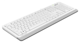 Клавиатура A4TECH Fstyler FKS10, USB, мембранная,  белый/серый [fks10 white]