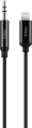 Кабель TTEC 3.5mm Aux - Lightning Sterio Premium Aux Cable. Длина: 1м. Цвет: черный 2DK42S