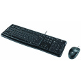 Комплект клавиатура+мышь Logitech MK120, USB, проводной, заводское нанесение кириллицы, черный [920-002561]