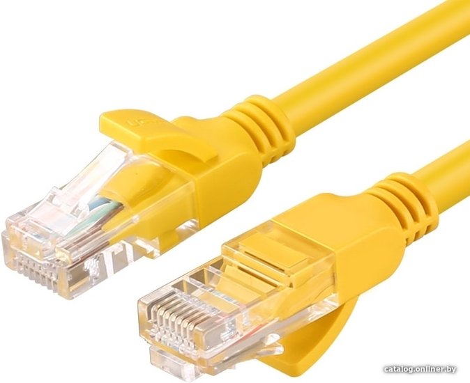 Кабель сетевой UGREEN NW103 11231 Cat 5e UTP Ethernet Cable. Длина: 2м. Цвет: желтый