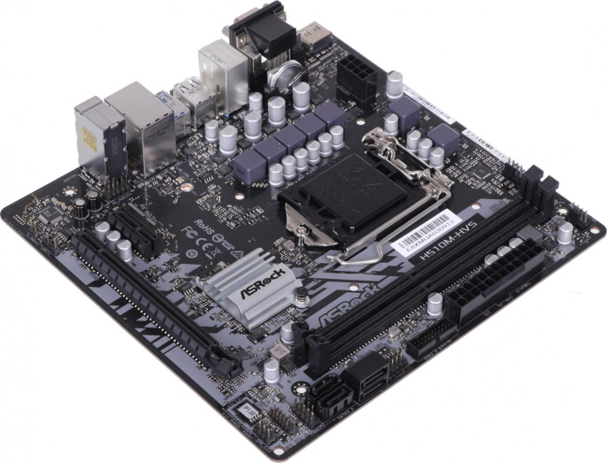 Материнская плата ASRock H510M-HVS R2.0, Socket LGA 1200, Intel H510, mATX, Ret
