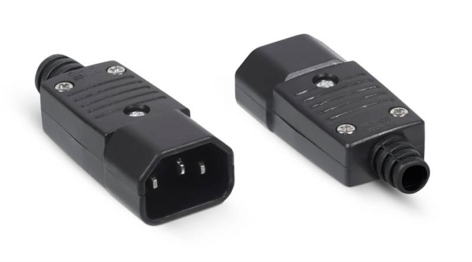 Cabeus IEC-320-C14 Вилка С14 разборная, 10А, 250 V, черная