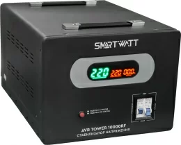 Стабилизатор напряжения Smartwatt AVR Tower 10000RF 10000ВА черный