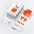 Беспроводные наушники QCY MeloBuds Neo Orange BH24QT31A чипсет: Jieli JL7006F6 Bluetooth 5.3 Solution, динамик: 10 мм динамический драйвер, расстояние связи: 10 м, время воспроизведения музыки