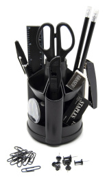 Настольный набор Silwerhof 14 предметов пластик черный