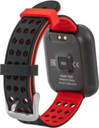 Смарт-часы Rekam Bizzaro F630 1.3" OLED корп.черный/серебристый рем.черный разм.брасл.:L 2202000010