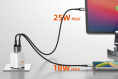 Зарядное устройство CABLETIME GA45W (CT-GAN45-PW) GaN PD3.0 45 Вт A+C, белый