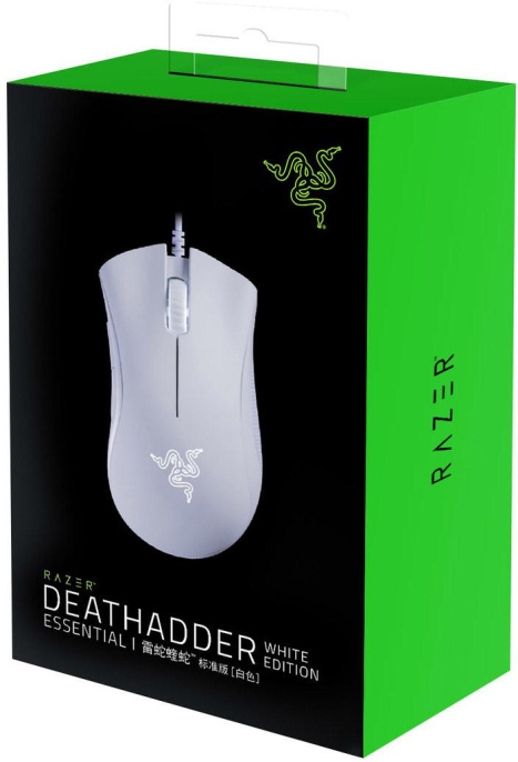 Игровая мышь DeathAdder Essential - White Ed. Игровая мышь DeathAdder Essential - White Ed./ Razer DeathAdder Essential - White Ed. Gaming Mouse 5btn RZ01-03850200-R3M1