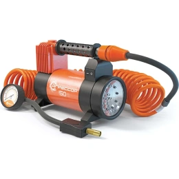 Металлический автомобильный компрессор 12V с LED фонарем Агрессор AGR-50L