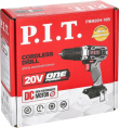Аккумуляторная дрель P.I.T. SOLO 20 В, 30 Нм, патрон 10 мм, 2 ск., коробка PBM20H-10B