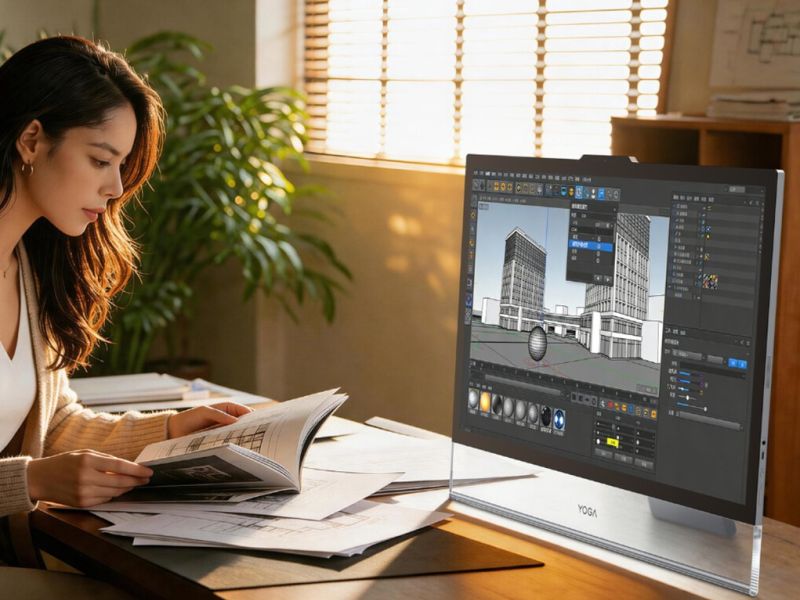 Представлен Lenovo Yoga 32 Ultra Aura: мощный моноблок с OLED-дисплеем