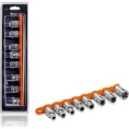 Набор головок 1/2" DR TORX E10-E24, 8 шт на подвесе Airline AT-BS-34