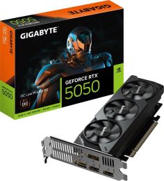Видеокарта Gigabyte RTX5050 OC Low Profile 8GB GDDR6 128bit 2xDP 2xHDMI 3FAN LP RTL GV-N5050OC-8GL