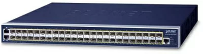 Коммутатор PLANET GS-6320-46S2C4XR L3 46-Port 100/1000BASE-X SFP + 2-Port Gigabit TP/SFP combo + 4-Port 10G SFP+ Managed Switch W/ 48V Redundant Power (AC+DC Power Redundant, Cybersecurity features, Hardware Layer3 OSPFv2 and IPv4/IPv6 Static Routing