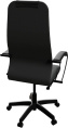 Кресло МЕТТА SU-B-10, сетка/ткань, до 120кг, топ-ган, фиксированные подлокотники,  черный