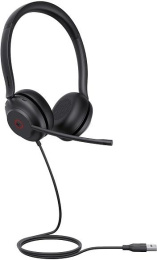 Головная гарнитура Yealink UH35 Dual UC Дуо, Проводная, HD звук, шумоподавление, LED-индикатор, USB
