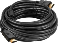 Кабель HDMI ExeGate EX-CC-HDMI2-7.5F 19M/19M, v2.0, 7,5м, 4K UHD, Ethernet, ферритовые кольца, позолоченные контакты EX294696RUS
