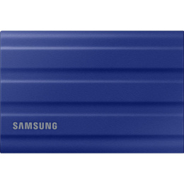 Внешний накопитель SSD Samsung External SSD T7 Shield, 2TB, Type C-to-C/A, USB 3.2 Gen2, R/W 1050/1000MB/s, IP65, 88x59x13mm, 98g, Blue 12 мес. (MU-PE2T0R/WW)