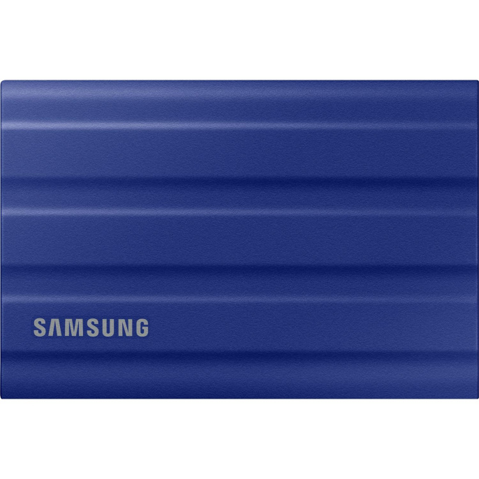 Внешний накопитель SSD Samsung External SSD T7 Shield, 2TB, Type C-to-C/A, USB 3.2 Gen2, R/W 1050/1000MB/s, IP65, 88x59x13mm, 98g, Blue 12 мес. (MU-PE2T0R/WW)