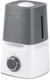 Увлажнитель воздуха ультразвуковой Vitek VT-2334,  2.8л,  белый/серый