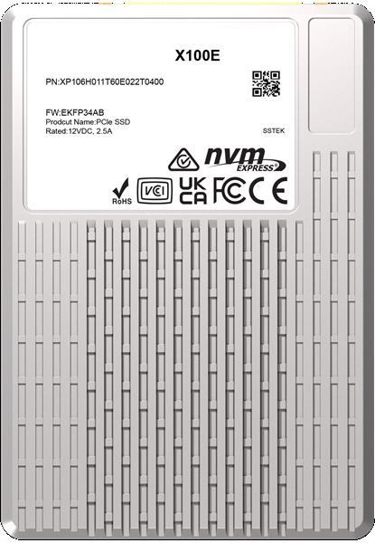 Nвердотельный накопитель PHISON SSD X100E 6400GB NVMe U.3 15mm PCIe NVMe Gen4 1x4 R7400/W6900MB/s 3D TLC 1750K/500K IOPS 3DWPD single port SSD Enterprise Solid State Drive, 1 year, OEM XP106H016T40E028T1900