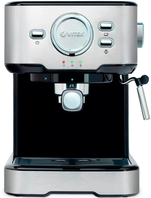 Кофеварка рожковая Vitek VT-1520 850Вт серебристый